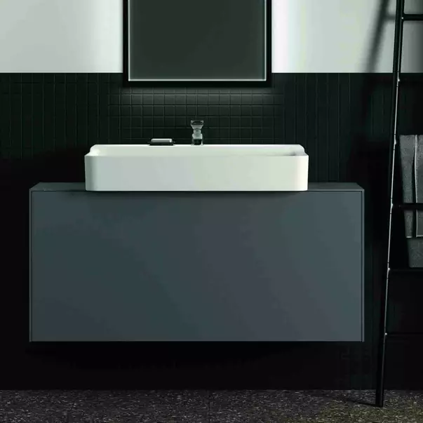 Dulap baza suspendat Ideal Standard Atelier Conca 1 sertar 120 cm antracit mat [4]