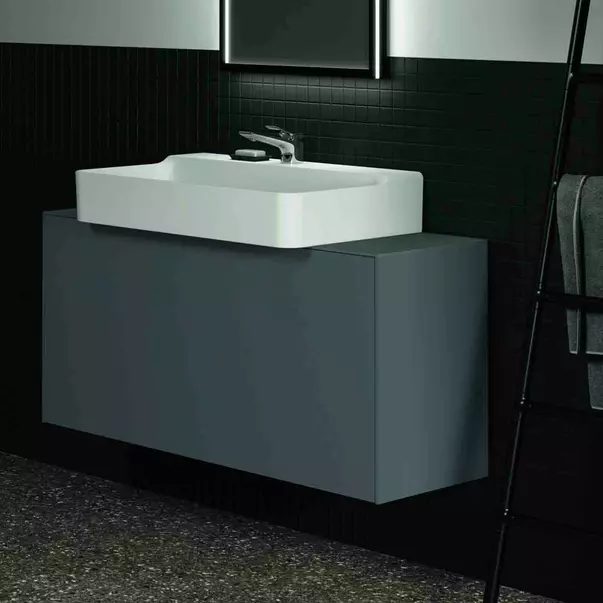 Dulap baza suspendat Ideal Standard Atelier Conca 1 sertar 120 cm antracit mat [5]