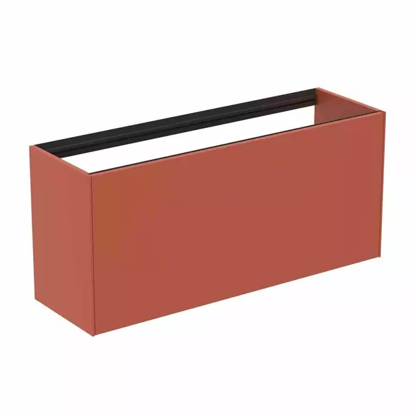  Dulapuri baie - Dulap baza suspendat Ideal Standard Atelier Conca 1 sertar 120 rosu - oranj mat