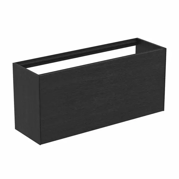  Dulapuri baie - Dulap baza suspendat Ideal Standard Atelier Conca 1 sertar 120 cm finisaj stejar inchis
