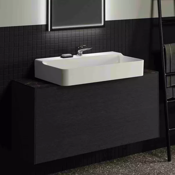 Dulap baza suspendat Ideal Standard Atelier Conca 1 sertar 120 cm finisaj stejar inchis [2]