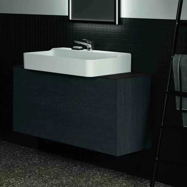 Dulap baza suspendat Ideal Standard Atelier Conca 1 sertar 120 cm finisaj stejar inchis [4]