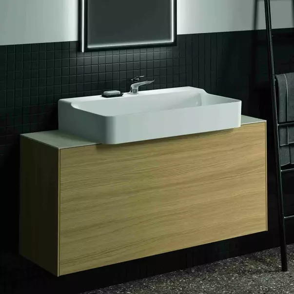 Dulap baza suspendat Ideal Standard Atelier Conca 1 sertar 120 cm finisaj stejar deschis [2]