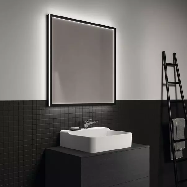 Dulap baza suspendat Ideal Standard Atelier Conca finisaj stejar inchis 2 sertare si blat cu decupaj central 80 cm [3]