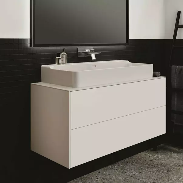 Dulap baza suspendat Ideal Standard Atelier Conca alb mat 2 sertare 120 cm [5]