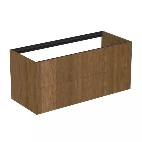  Dulapuri baie - Dulap baza suspendat Ideal Standard Atelier Conca finisaj nuc inchis 2 sertare 120 cm