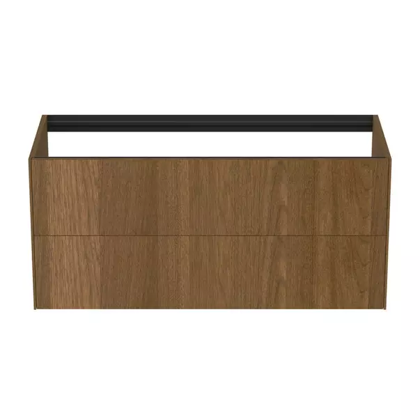 Dulap baza suspendat Ideal Standard Atelier Conca finisaj nuc inchis 2 sertare 120 cm [5]