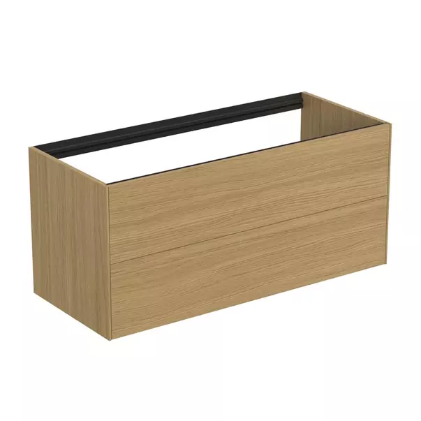  Dulapuri baie - Dulap baza suspendat Ideal Standard Atelier Conca finisaj stejar deschis 2 sertare 120 cm