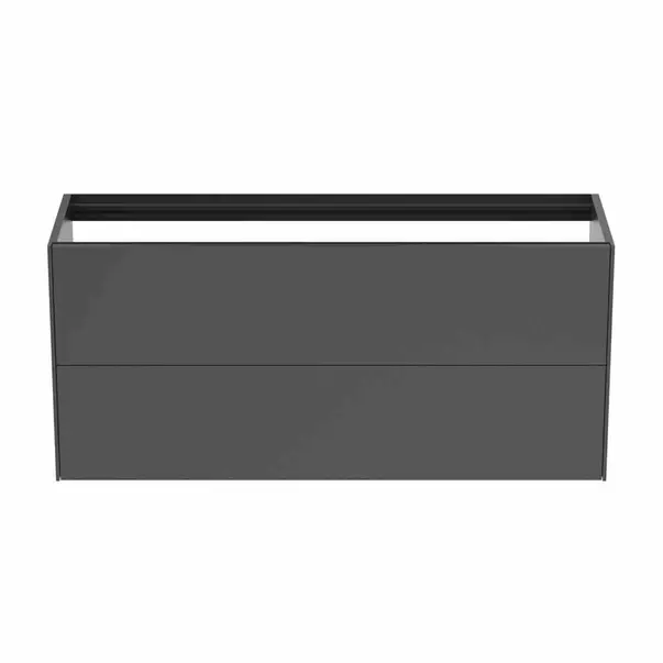 Dulap baza suspendat Ideal Standard Atelier Conca 2 sertare 120 cm antracit mat [5]