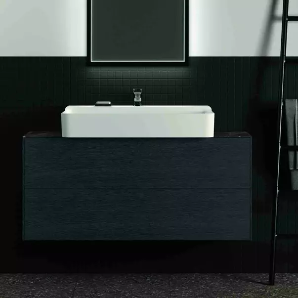 Dulap baza suspendat Ideal Standard Atelier Conca 2 sertare 120 cm finisaj stejar inchis [3]