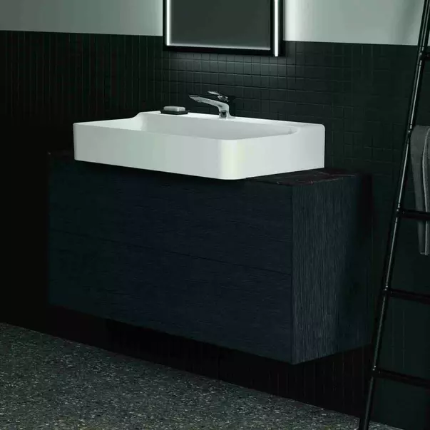 Dulap baza suspendat Ideal Standard Atelier Conca 2 sertare 120 cm finisaj stejar inchis [4]