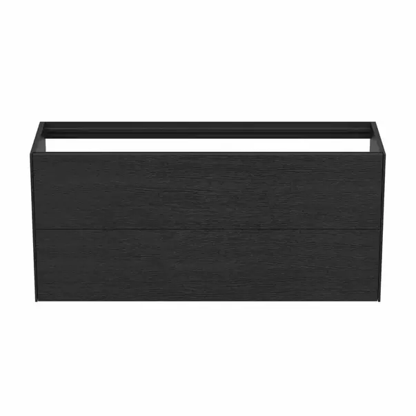 Dulap baza suspendat Ideal Standard Atelier Conca 2 sertare 120 cm finisaj stejar inchis [5]