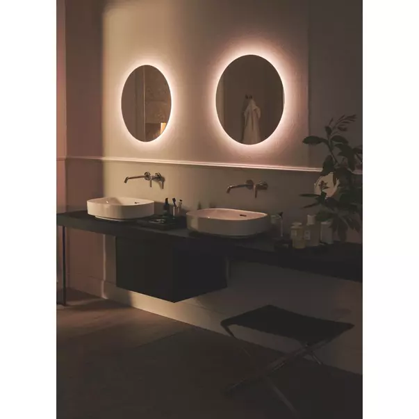 Blat pentru lavoar Ideal Standard Atelier Conca fara decupaj finisaj stejar inchis 120 cm [3]