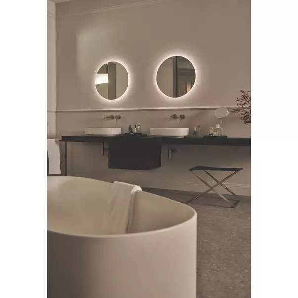 Blat pentru lavoar Ideal Standard Atelier Conca fara decupaj finisaj stejar inchis 120 cm [5]