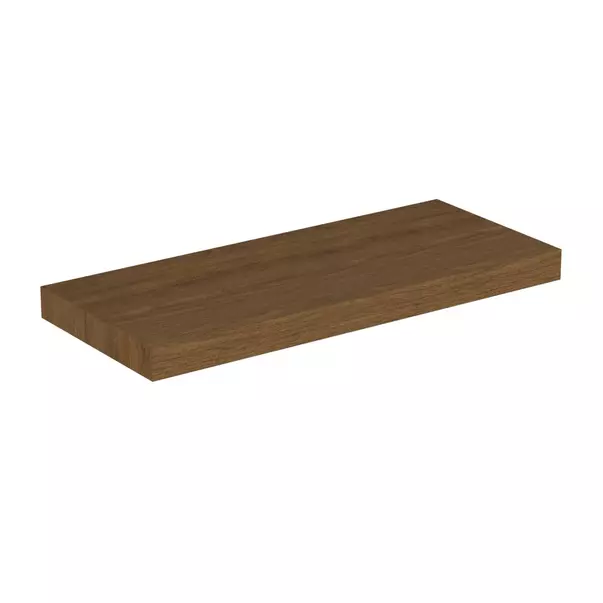  Dulapuri baie - Blat pentru lavoar Ideal Standard Atelier Conca fara decupaj finisaj nuc inchis 120 cm