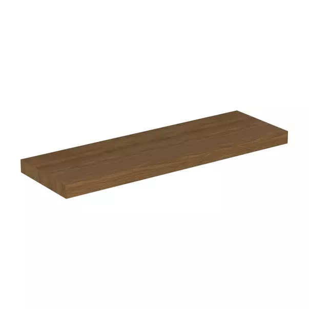  Dulapuri baie - Blat pentru lavoar Ideal Standard Atelier Conca fara decupaj finisaj nuc inchis 160 cm
