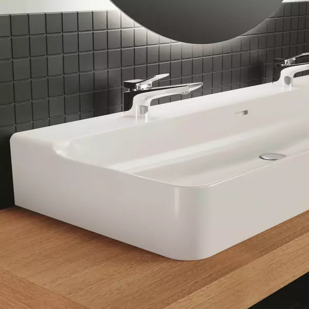 Blat pentru lavoar Ideal Standard Atelier Conca fara decupaj finisaj stejar deschis 160 cm [4]