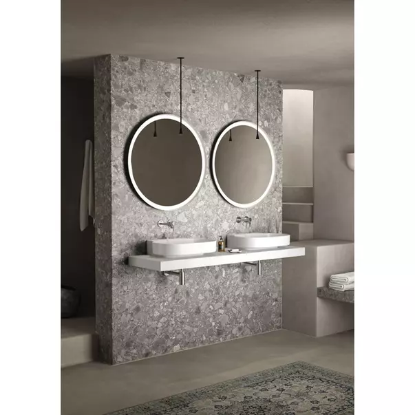 Blat pentru lavoar Ideal Standard Atelier Conca fara decupaj alb mat 180 cm [3]