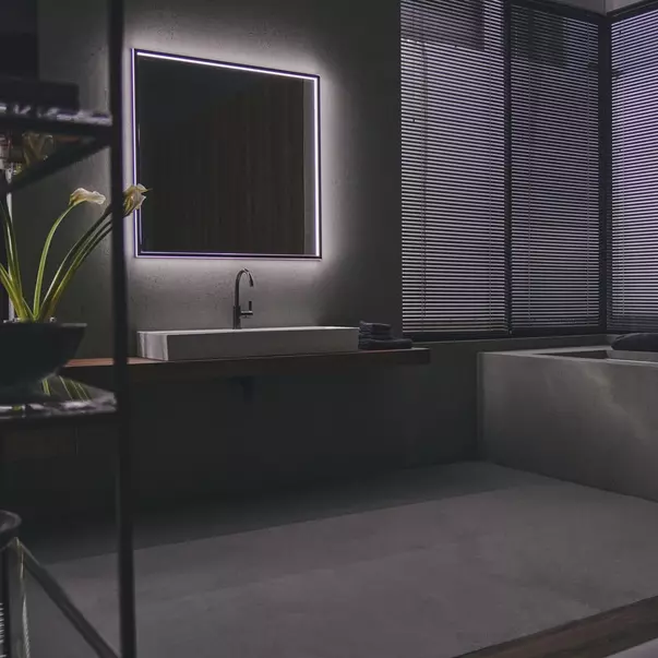 Blat pentru lavoar Ideal Standard Atelier Conca fara decupaj finisaj nuc inchis 180 cm [4]