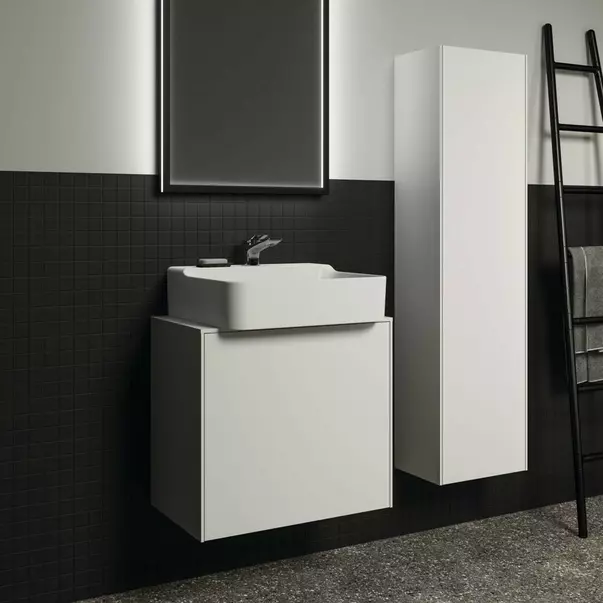  Dulapuri baie - Dulap inalt suspendat Ideal Standard Atelier Conca alb mat 37 cm 1 usa