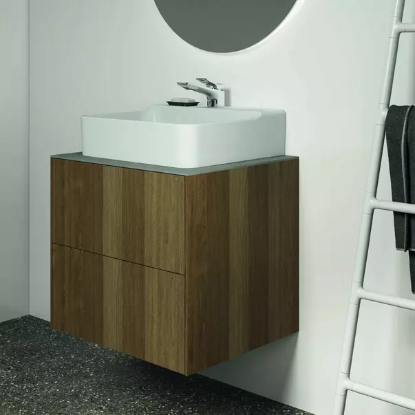 Blat ceramic pentru lavoar Ideal Standard Atelier Conca 60 cm finisaj gri deschis [6]