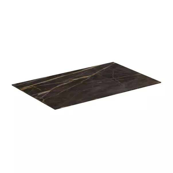 Mobilier Baie - Blat ceramic pentru lavoar Ideal Standard Atelier Conca 80 cm finisaj negru marmura