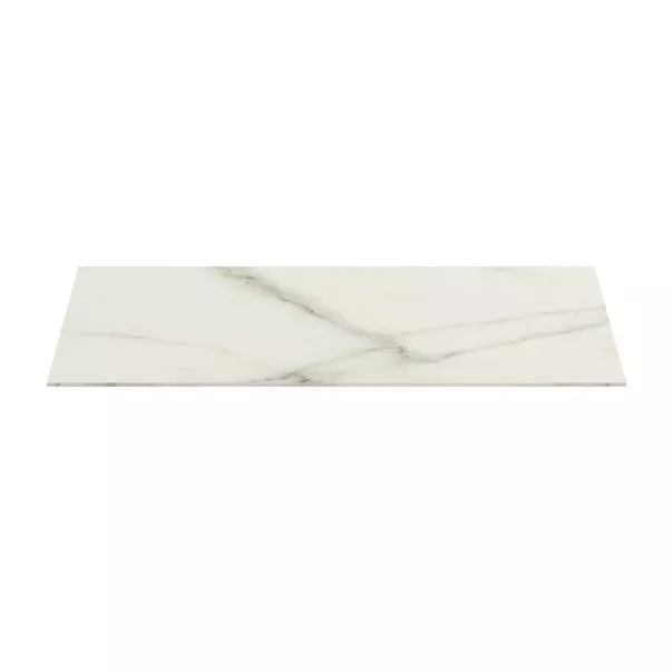 Blat ceramic pentru lavoar Ideal Standard Atelier Conca 80 cm finisaj alb marmura [7]