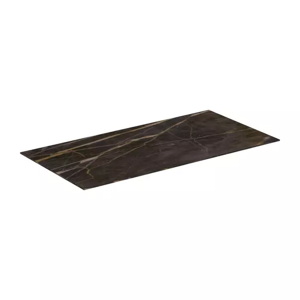  Dulapuri baie - Blat ceramic pentru lavoar Ideal Standard Atelier Conca 100 cm finisaj negru marmura
