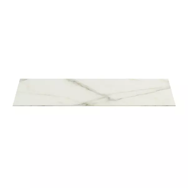 Blat ceramic pentru lavoar Ideal Standard Atelier Conca 100 cm finisaj alb marmura [8]