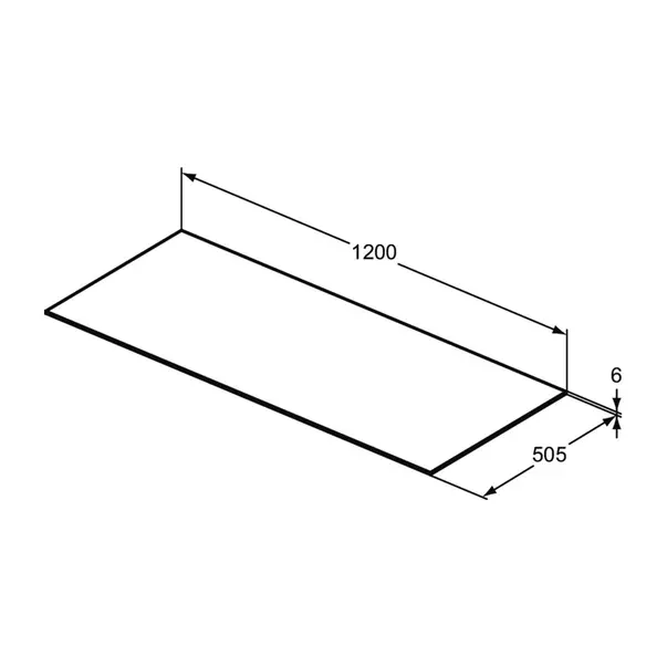 Blat ceramic pentru lavoar Ideal Standard Atelier Conca 120 cm finisaj gri deschis [10]