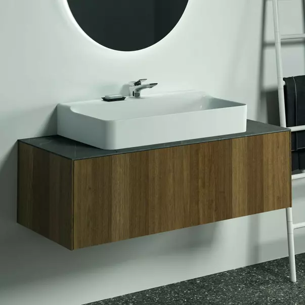 Blat ceramic pentru lavoar Ideal Standard Atelier Conca 120 cm finisaj gri deschis [7]