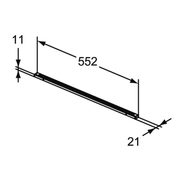 Lampa LED pentru sertar Ideal Standard Atelier Conca antracit 56 cm [2]
