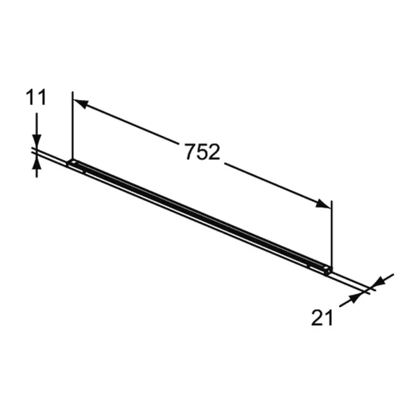 Lampa LED pentru sertar Ideal Standard Atelier Conca antracit 76 cm [2]