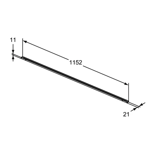 Lampa LED pentru sertar Ideal Standard Atelier Conca antracit 116 cm [2]
