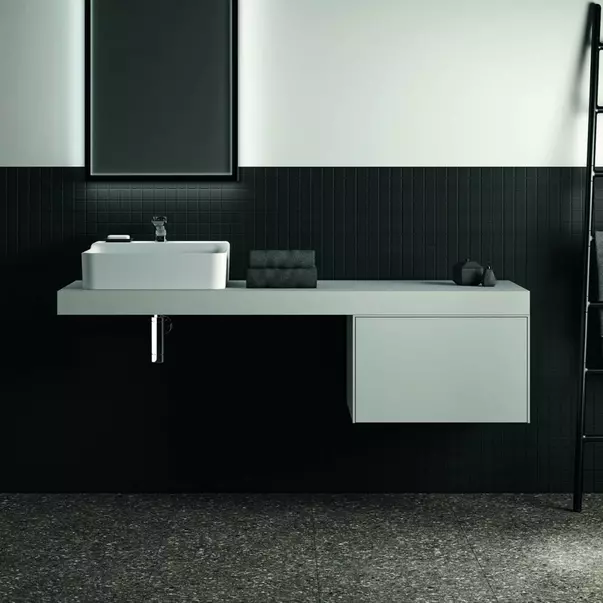 Mobilier Baie - Dulap baza suspendat Ideal Standard Atelier Conca alb mat 1 sertar 60 cm