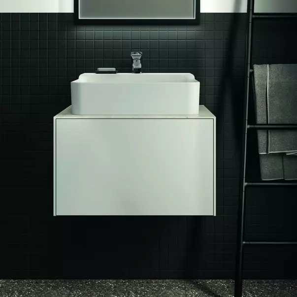 Dulap baza suspendat Ideal Standard Atelier Conca alb mat 1 sertar 60 cm [10]