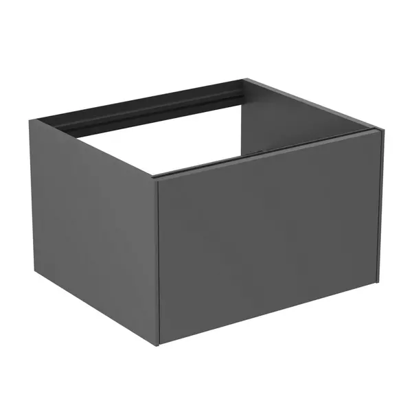 Mobilier Baie - Dulap baza suspendat Ideal Standard Atelier Conca antracit mat 1 sertar 60 cm