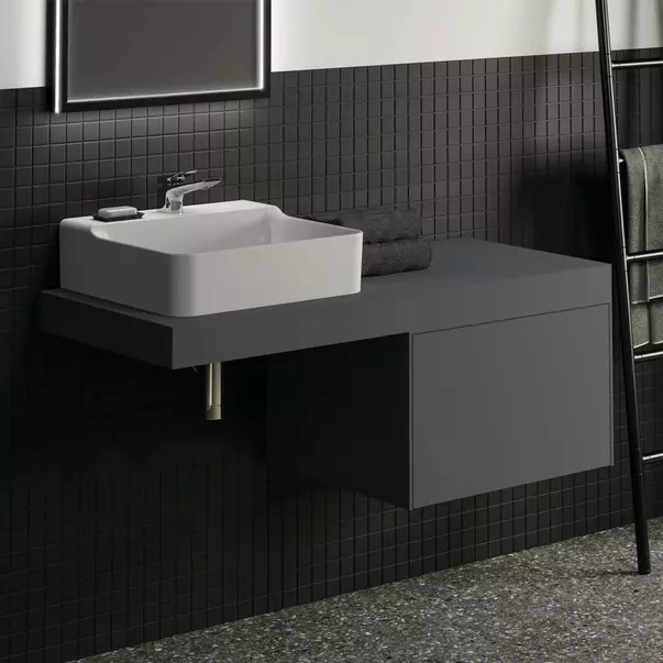 Dulap baza suspendat Ideal Standard Atelier Conca antracit mat 1 sertar 60 cm [4]