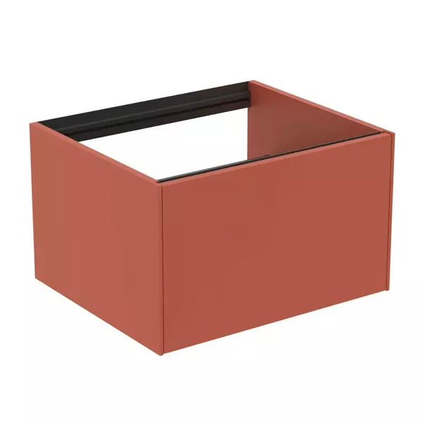  Dulapuri baie - Dulap baza suspendat Ideal Standard Atelier Conca rosu - oranj mat 1 sertar 60 cm