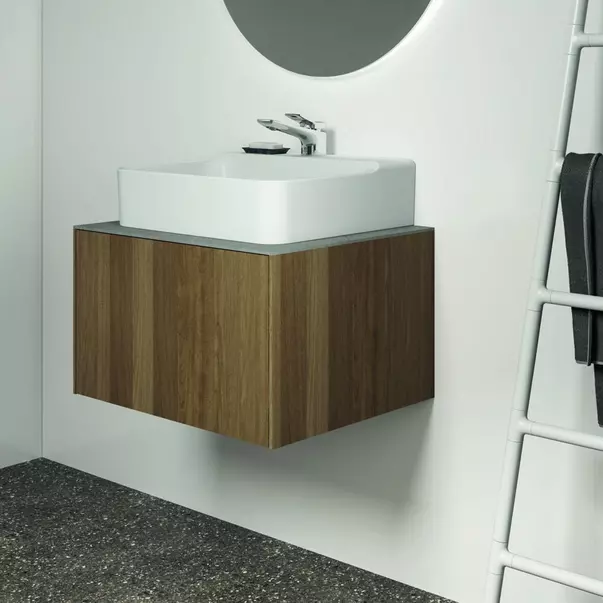 Dulap baza suspendat Ideal Standard Atelier Conca finisaj nuc inchis 1 sertar 60 cm [7]