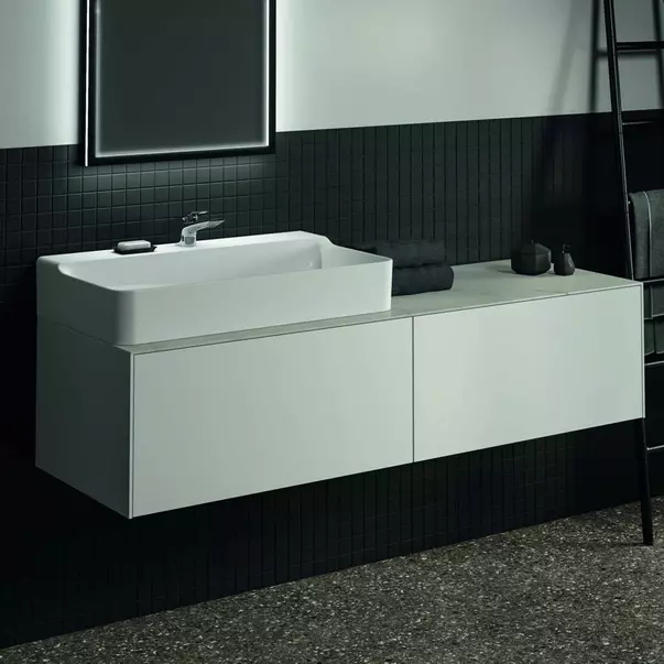 Dulap baza suspendat Ideal Standard Atelier Conca alb mat 2 sertare 160 cm [2]