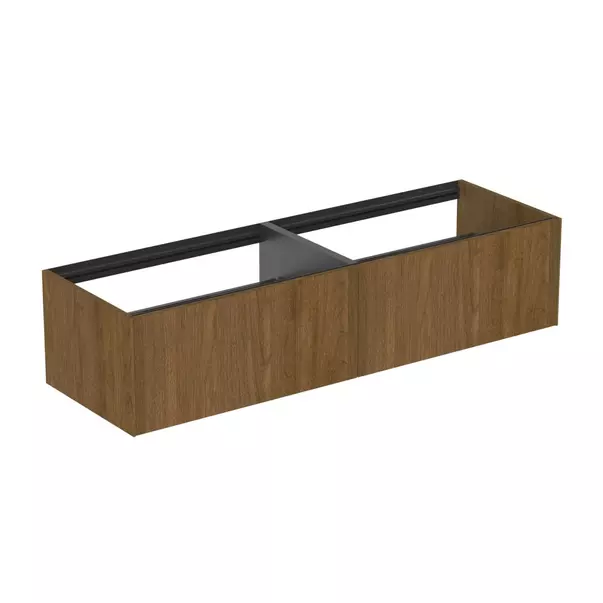  Dulapuri baie - Dulap baza suspendat Ideal Standard Atelier Conca finisaj nuc inchis 2 sertare 160 cm