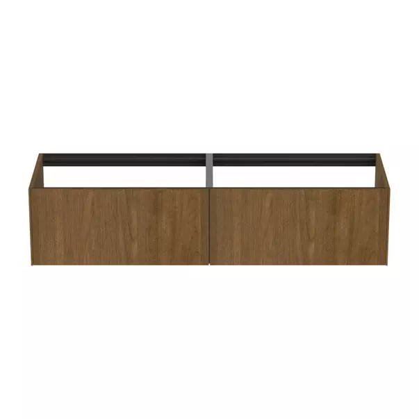 Dulap baza suspendat Ideal Standard Atelier Conca finisaj nuc inchis 2 sertare 160 cm [5]