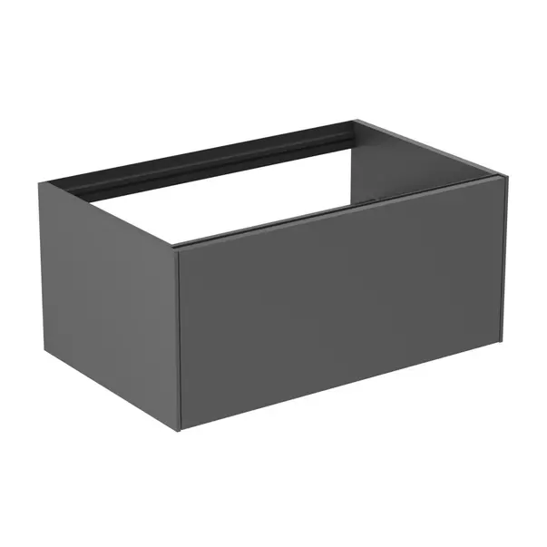 Mobilier Baie - Dulap baza suspendat Ideal Standard Atelier Conca antracit mat 1 sertar 80 cm
