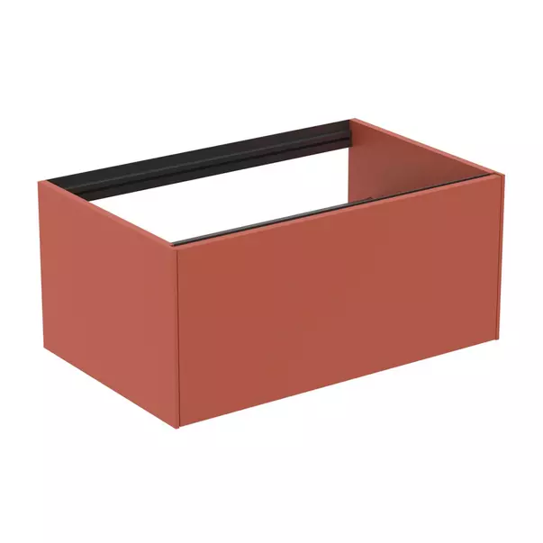  Dulapuri baie - Dulap baza suspendat Ideal Standard Atelier Conca rosu - oranj mat 1 sertar 80 cm