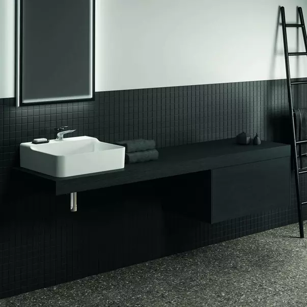  Dulapuri baie - Dulap baza suspendat Ideal Standard Atelier Conca finisaj stejar inchis 1 sertar 80 cm