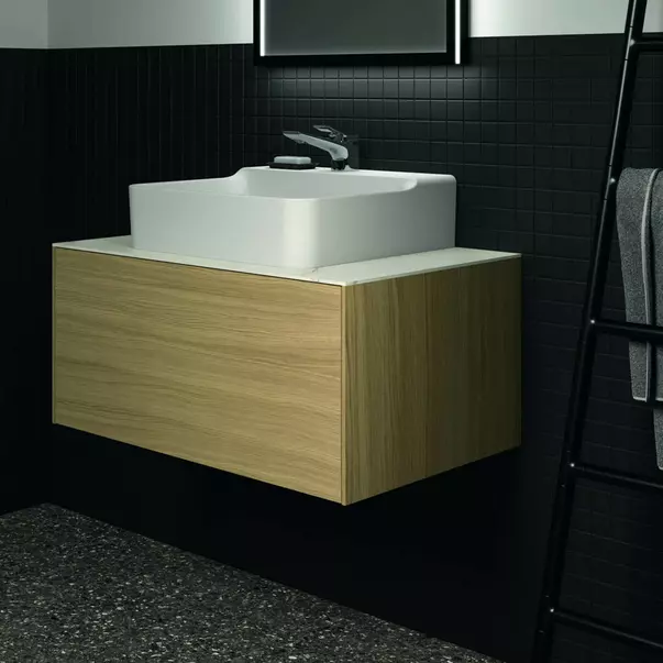 Dulap baza suspendat Ideal Standard Atelier Conca finisaj stejar deschis 1 sertar 80 cm [5]