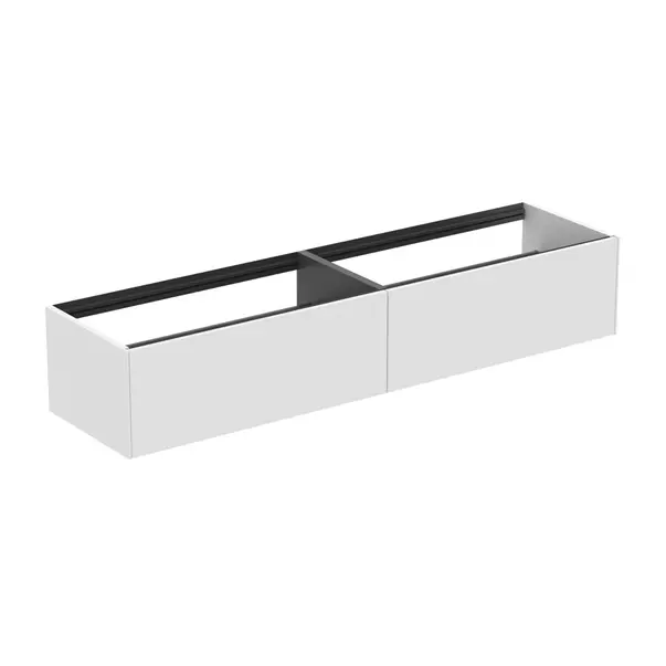 Mobilier Baie - Dulap baza suspendat Ideal Standard Atelier Conca alb mat 2 sertare 200 cm