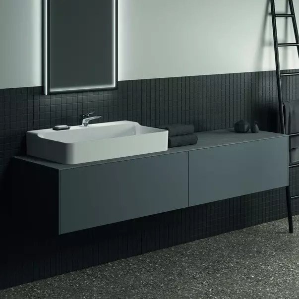 Dulap baza suspendat Ideal Standard Atelier Conca antracit mat 2 sertare 200 cm [2]