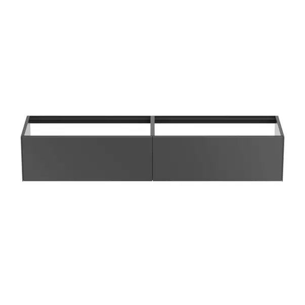 Dulap baza suspendat Ideal Standard Atelier Conca antracit mat 2 sertare 200 cm [5]